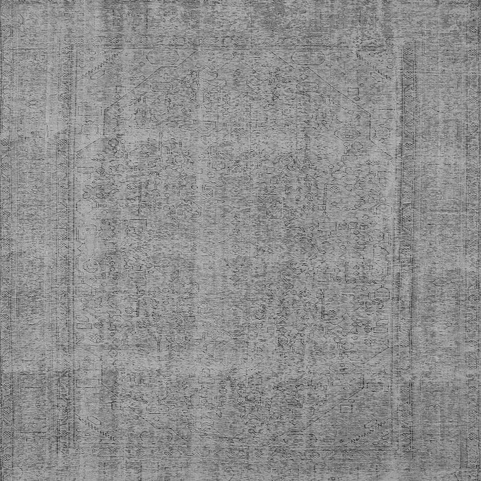 Square Oriental Gray Industrial Rug, urb1732gry