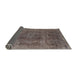 Sideview of Mid-Century Modern Coffee Brown Oriental Rug, urb1733