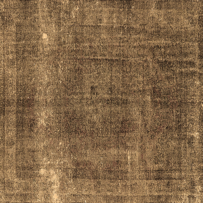 Square Machine Washable Oriental Brown Industrial Rug, wshurb1733brn