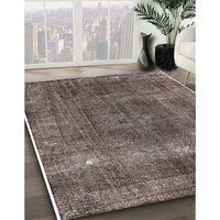 Mid-Century Modern Coffee Brown Oriental Rug, urb1733