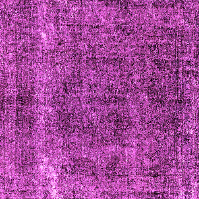 Square Machine Washable Oriental Pink Industrial Rug, wshurb1733pnk