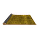 Sideview of Oriental Yellow Industrial Rug, urb1733yw