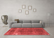 Industrial Red Washable Rugs