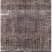 Square Mid-Century Modern Coffee Brown Oriental Rug, urb1733