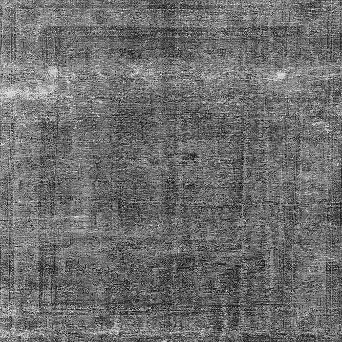 Square Machine Washable Oriental Gray Industrial Rug, wshurb1733gry