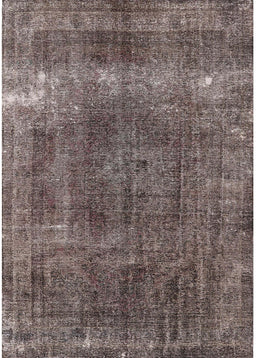 Mid-Century Modern Coffee Brown Oriental Rug, urb1733