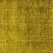 Square Machine Washable Oriental Yellow Industrial Rug, wshurb1734yw