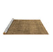 Sideview of Machine Washable Oriental Brown Industrial Rug, wshurb1734brn