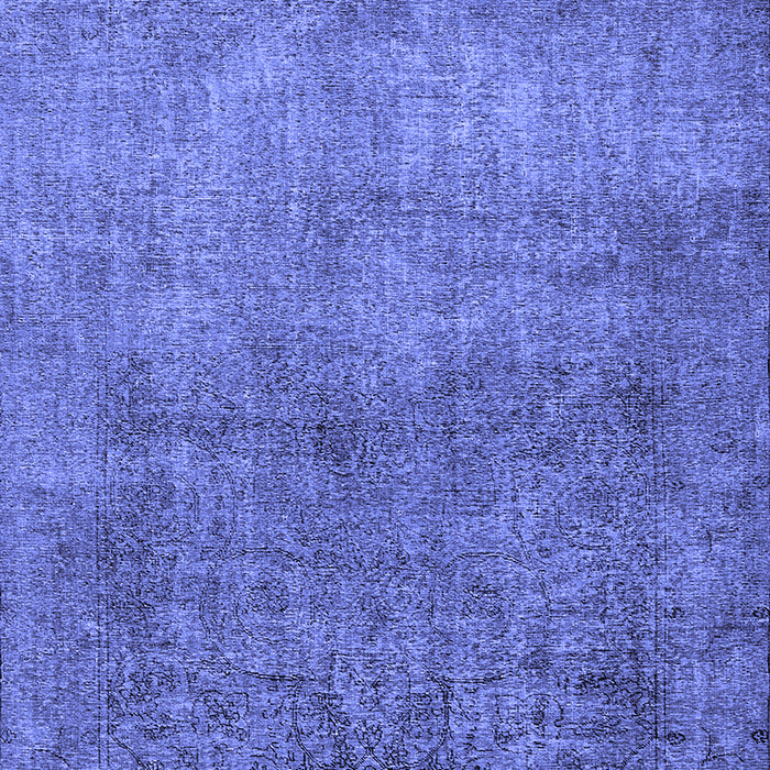 Machine Washable Oriental Blue Industrial Rug, wshurb1734blu