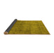 Sideview of Oriental Yellow Industrial Rug, urb1734yw