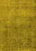 Oriental Yellow Industrial Rug, urb1734yw