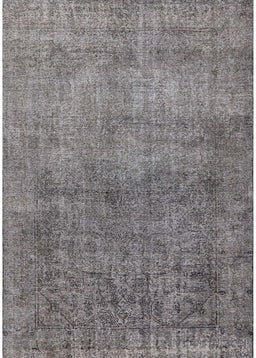 Mid-Century Modern Dark Gray Oriental Rug, urb1734