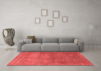 Machine Washable Oriental Red Industrial Rug, wshurb1734red