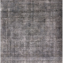 Square Machine Washable Industrial Modern Gray Rug, wshurb1735