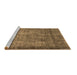 Sideview of Machine Washable Oriental Brown Industrial Rug, wshurb1735brn