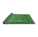 Sideview of Oriental Emerald Green Industrial Rug, urb1735emgrn