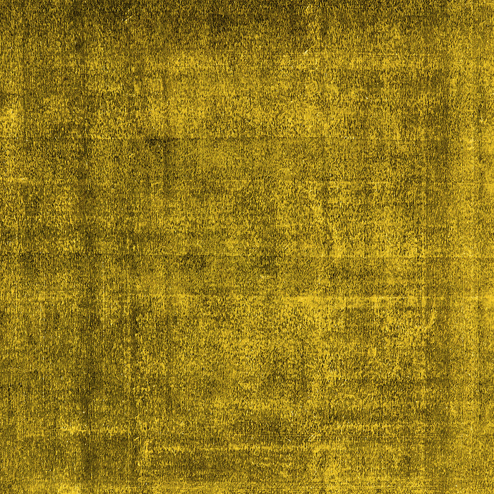 Square Machine Washable Oriental Yellow Industrial Rug, wshurb1735yw