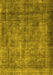 Oriental Yellow Industrial Rug, urb1735yw