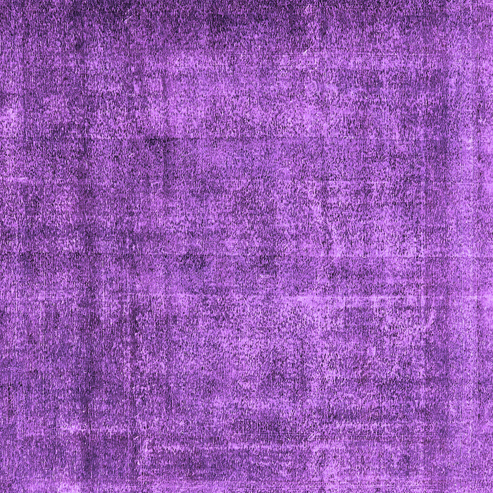 Square Machine Washable Oriental Purple Industrial Area Rugs, wshurb1735pur