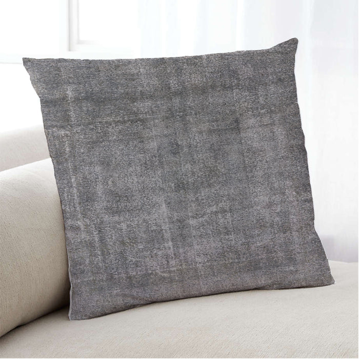 Lifestyle Image of Mid-Century Modern Urban Square Gray Throw Pillow, 18 inch by 18 inch, pwurb1735