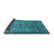 Sideview of Oriental Light Blue Industrial Rug, urb1735lblu