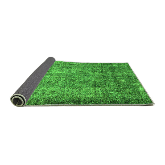 Sideview of Oriental Green Industrial Rug, urb1735grn