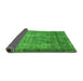 Sideview of Oriental Green Industrial Rug, urb1735grn