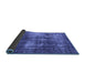 Sideview of Oriental Blue Industrial Rug, urb1736blu