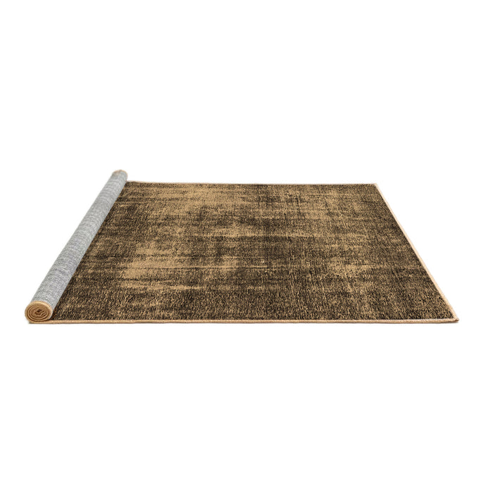Sideview of Machine Washable Oriental Brown Industrial Rug, wshurb1736brn