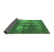 Sideview of Oriental Emerald Green Industrial Rug, urb1736emgrn