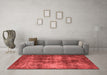 Industrial Red Washable Rugs