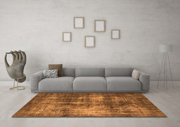 Machine Washable Oriental Orange Industrial Area Rugs in a Living Room, wshurb1736org