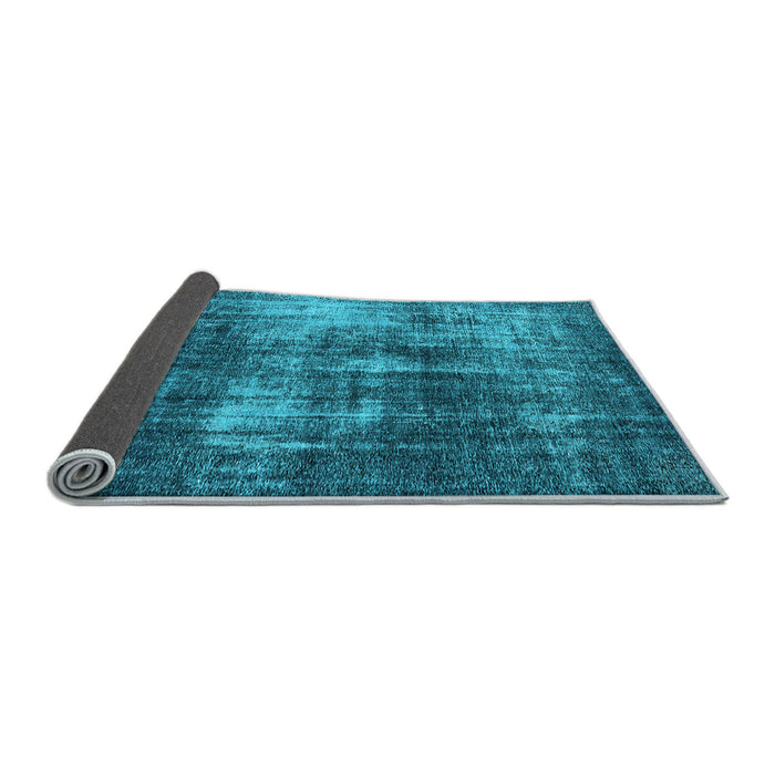 Sideview of Oriental Light Blue Industrial Rug, urb1736lblu