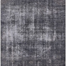 Square Mid-Century Modern Gray Oriental Rug, urb1736