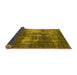 Sideview of Oriental Yellow Industrial Rug, urb1736yw