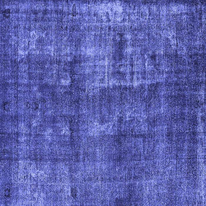 Square Oriental Blue Industrial Rug, urb1737blu