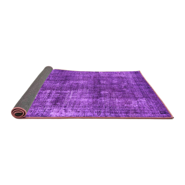 Sideview of Oriental Purple Industrial Rug, urb1737pur