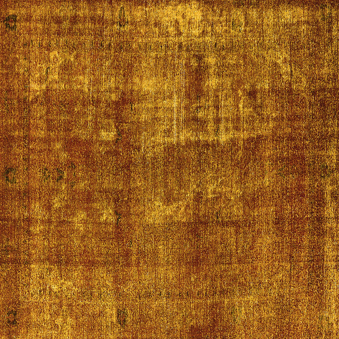 Square Oriental Yellow Industrial Rug, urb1737yw