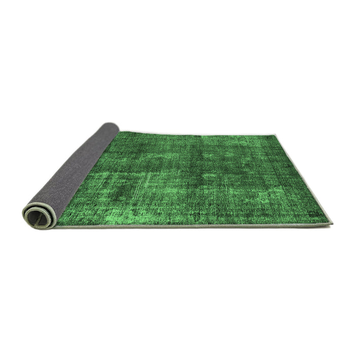 Sideview of Oriental Emerald Green Industrial Rug, urb1737emgrn