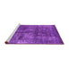 Sideview of Machine Washable Oriental Purple Industrial Area Rugs, wshurb1737pur
