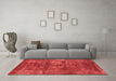 Industrial Red Washable Rugs