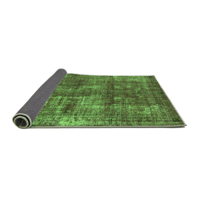 Sideview of Oriental Green Industrial Rug, urb1737grn
