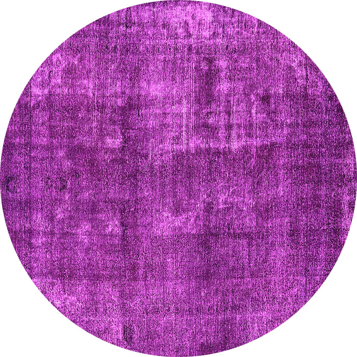 Round Oriental Pink Industrial Rug, urb1737pnk