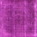 Square Machine Washable Oriental Pink Industrial Rug, wshurb1738pnk