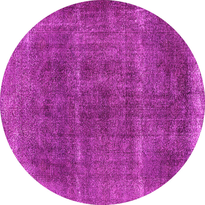 Round Oriental Pink Industrial Rug, urb1738pnk