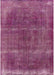 Machine Washable Industrial Modern Burnt Pink Rug, wshurb1738