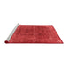 Industrial Red Washable Rugs