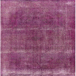Square Machine Washable Industrial Modern Burnt Pink Rug, wshurb1738
