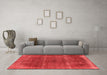 Industrial Red Washable Rugs