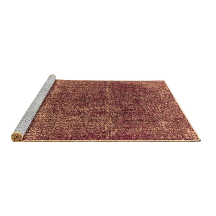 Sideview of Machine Washable Oriental Brown Industrial Rug, wshurb1738brn